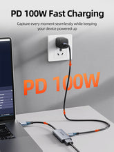 USB 3.0 Video Capture Card with 100W PD HDMI to USB/USB C for PS4 live streaming